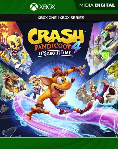 Crash Bandicoot 4 It's About Time - Xbox One / XS - Mídia Digital