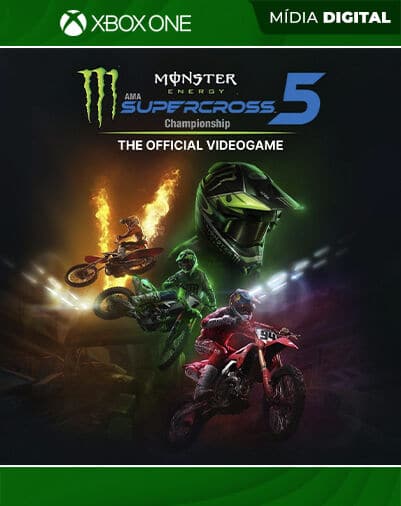 Monster Energy Supercross - The Official Videogame 5 - Xbox One / XS - Mídia Digital