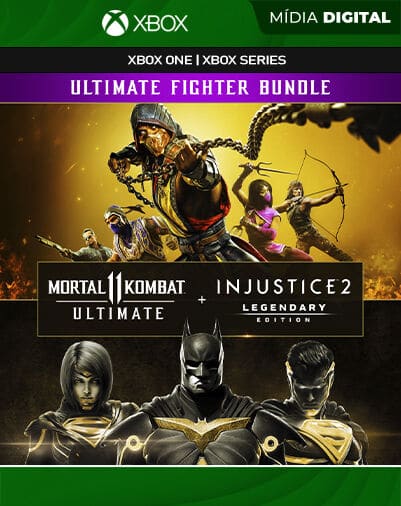 Pacote Mortal Kombat 11 Ultimate + Injustice 2 Ed. Lendária - Xbox One / XS - Mídia Digital